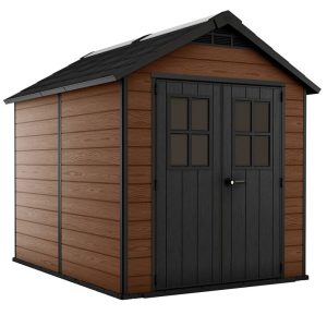 Rubbermaid 7x7 Ft Durable Weatherproof Resin Outdoor Storage Shed, Sand (2  Pack), 1 Piece - Fry's Food Stores